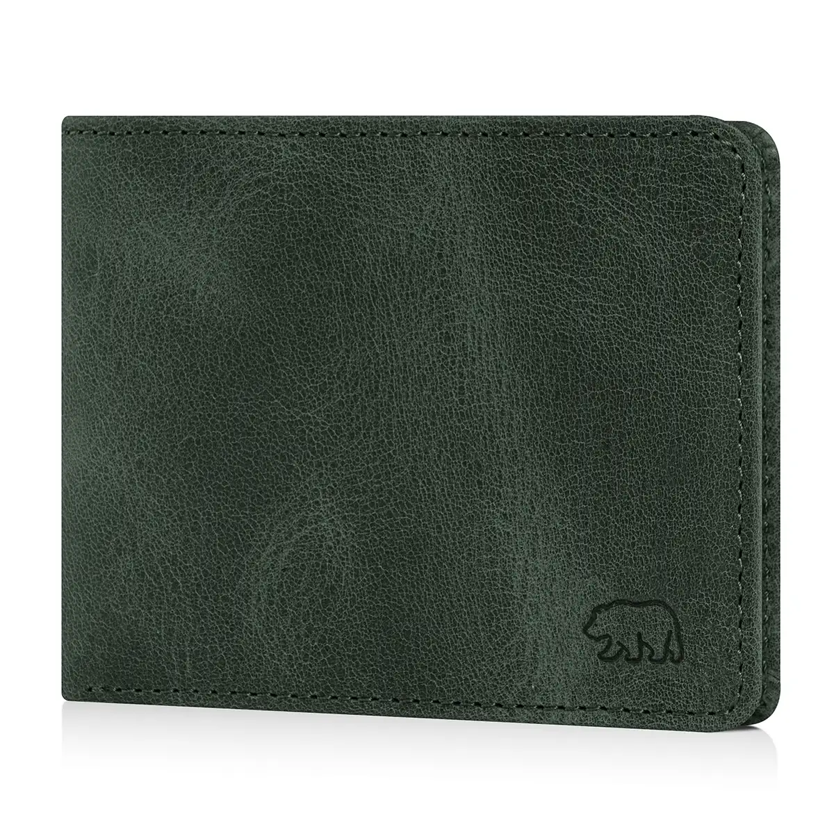 Brown Bear Geldbörse 8005 D Leder-Portemonnaie Olive mit Münzfach & RFID